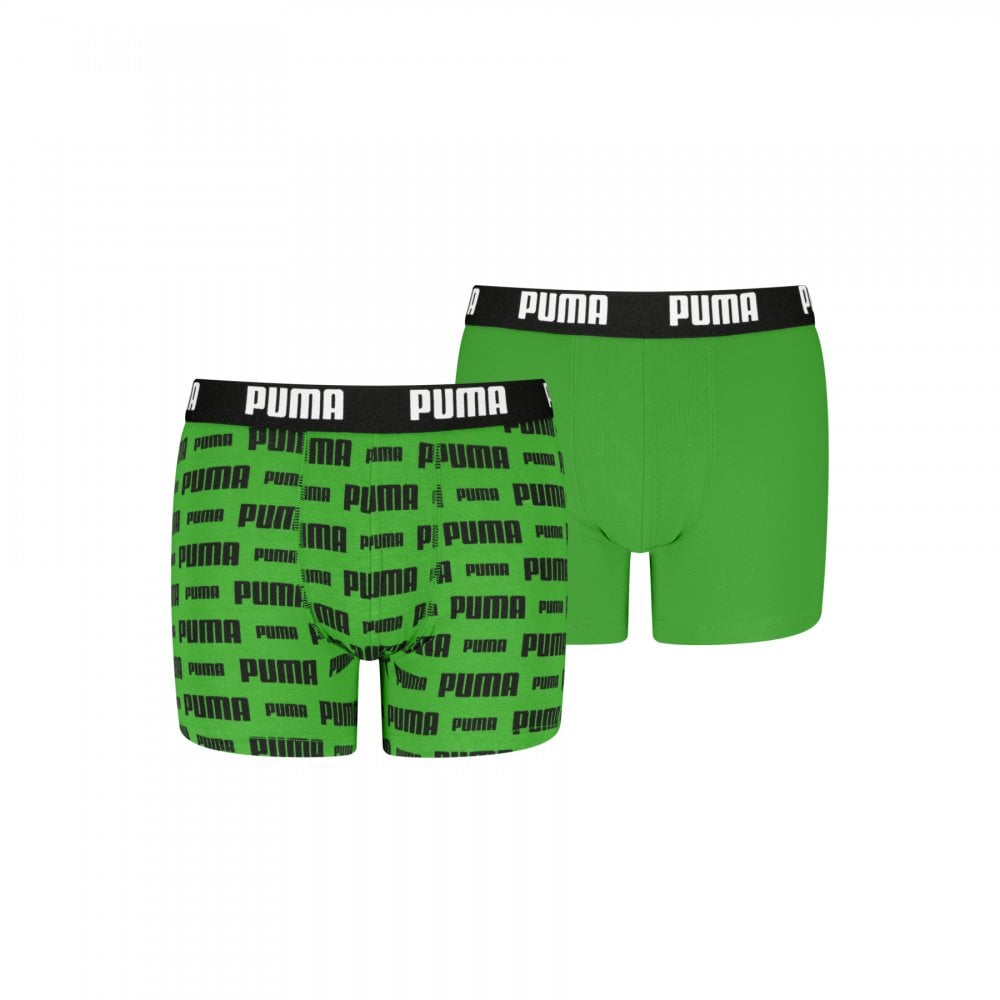 Puma Boys Everyday Logo Print Boxers 2 Pack