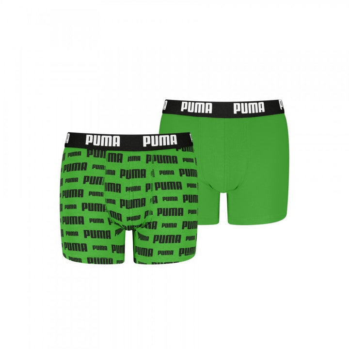 Puma Boys Everyday Logo Print Boxers 2 Pack