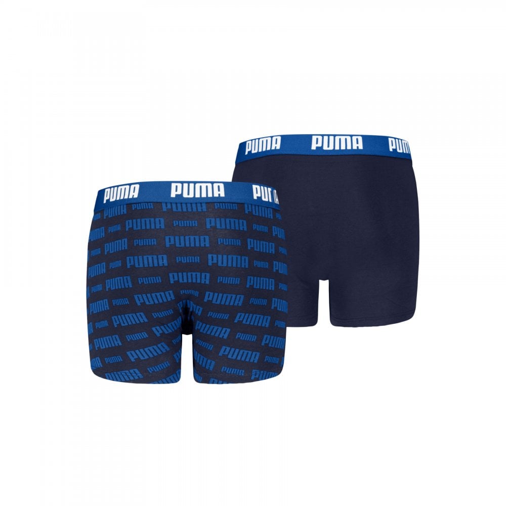 Puma Boys Everyday Logo Print Boxers 2 Pack