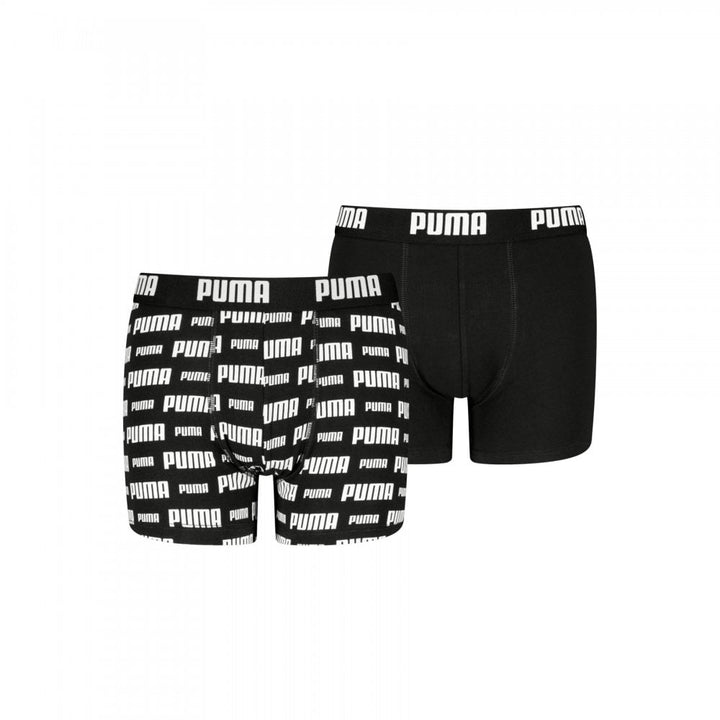 Puma Boys Everyday Logo Print Boxers 2 Pack