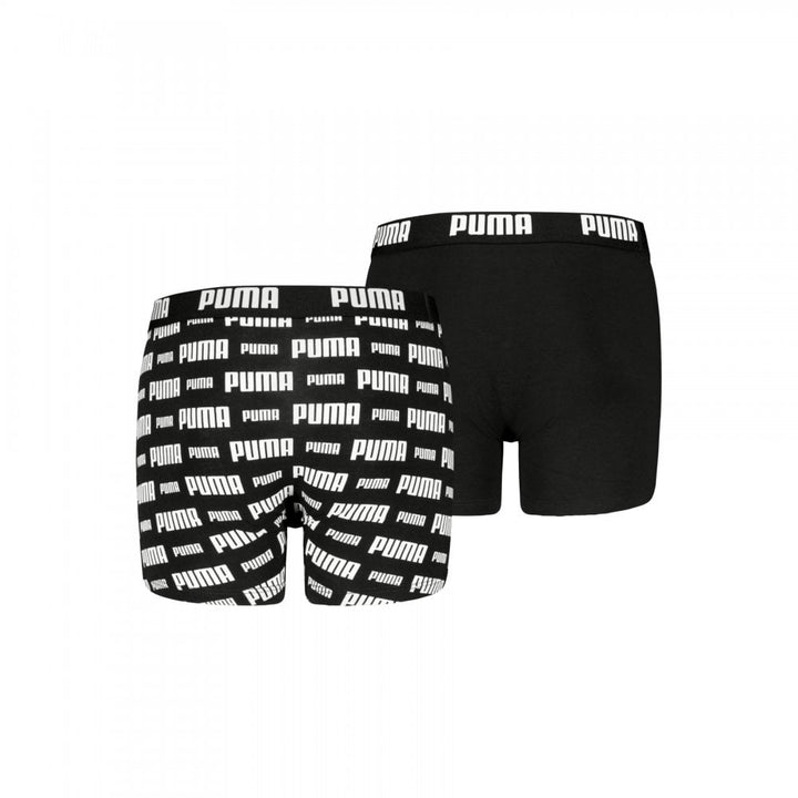 Puma Boys Everyday Logo Print Boxers 2 Pack