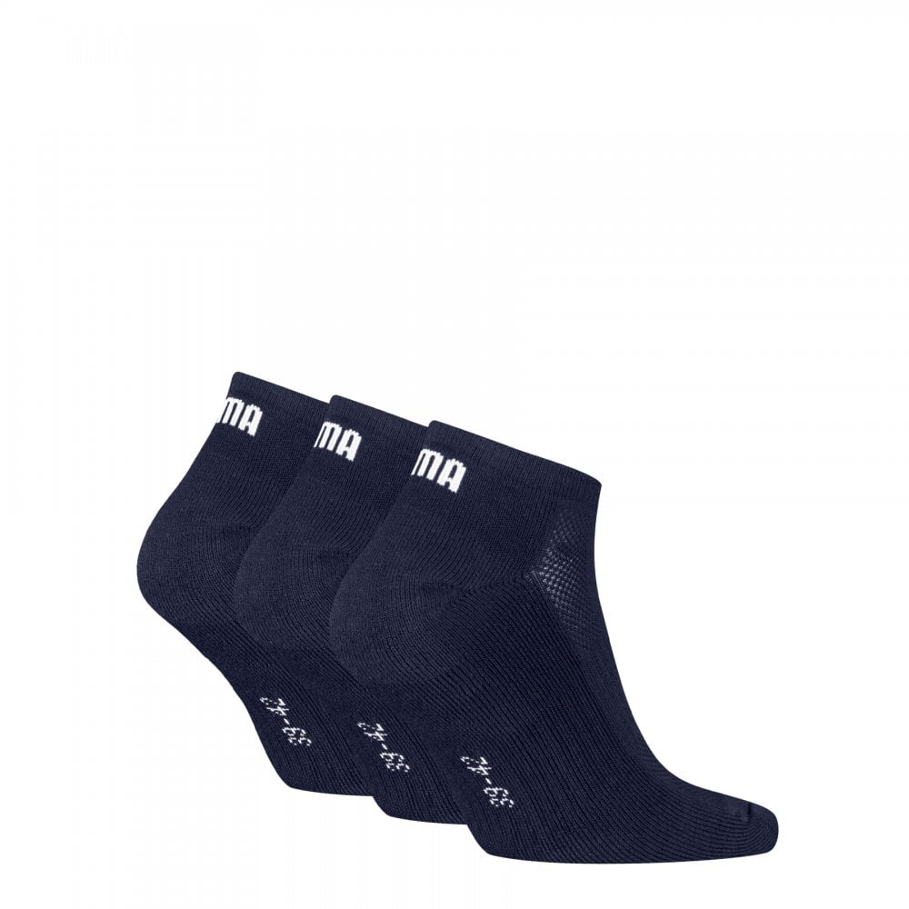Puma Unisex Cushioned Sneaker 3 Pack Socks