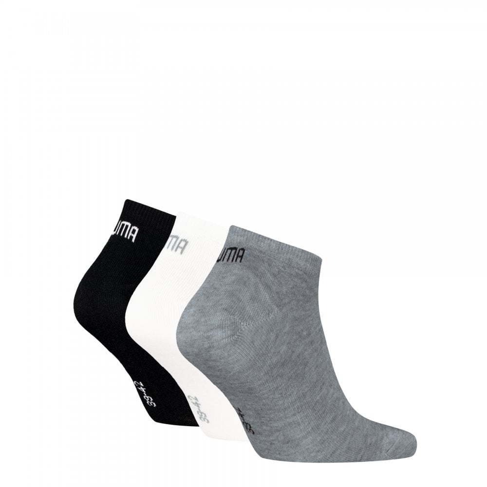 Puma Unisex Sneaker Plain 3 Pack Socks