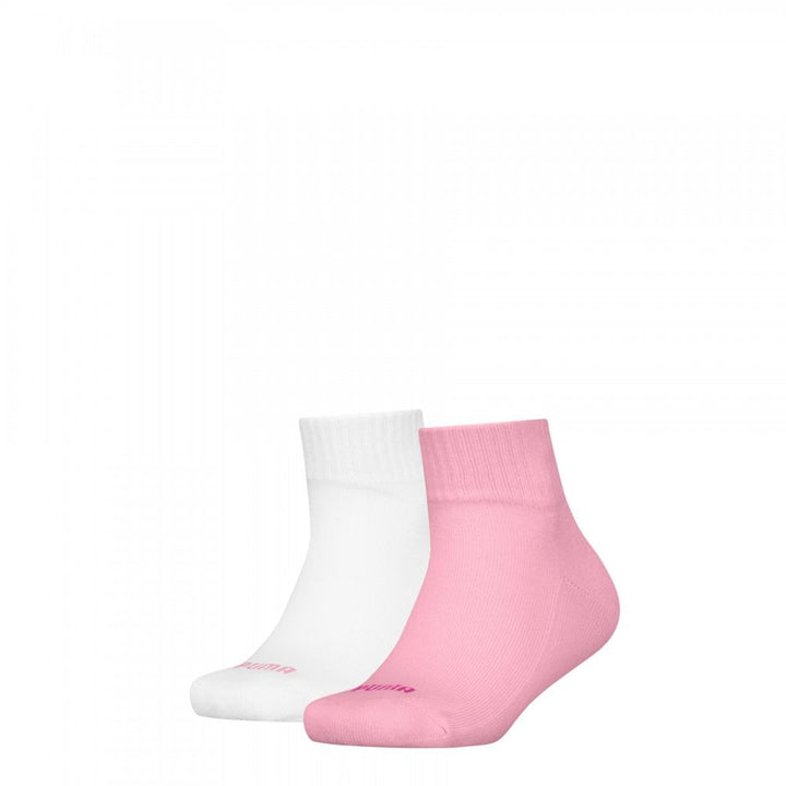 Puma Kids Heart Logo Quarter 2 Pack Socks