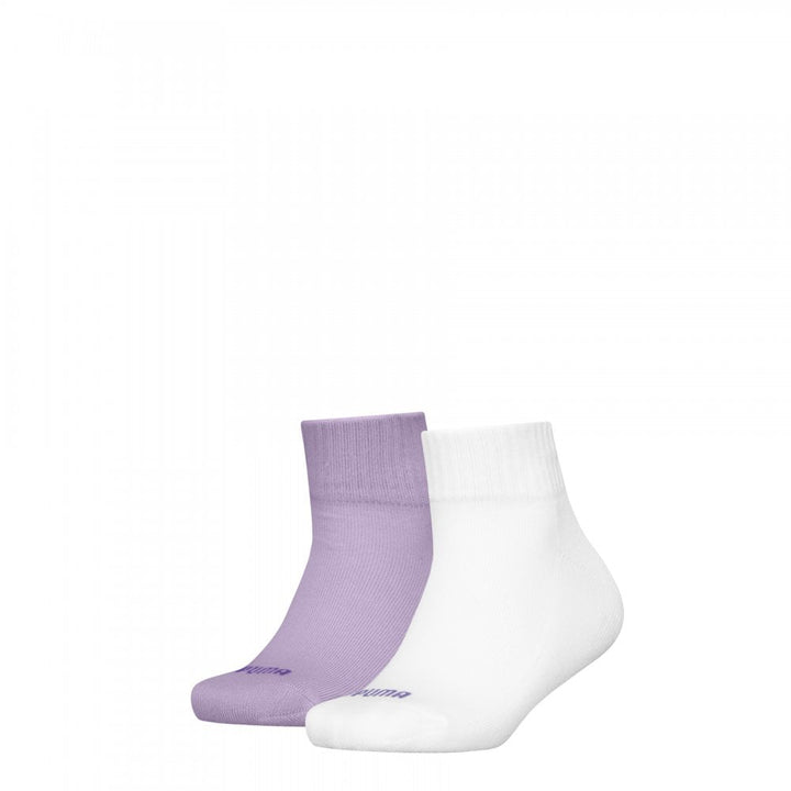 Puma Kids Heart Logo Quarter 2 Pack Socks
