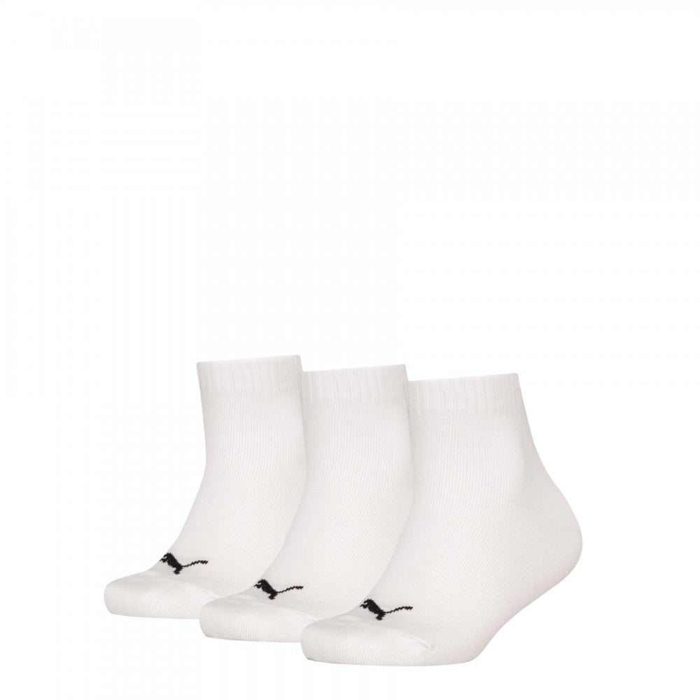 Puma Kids Plain Quarter 3 Pack Socks