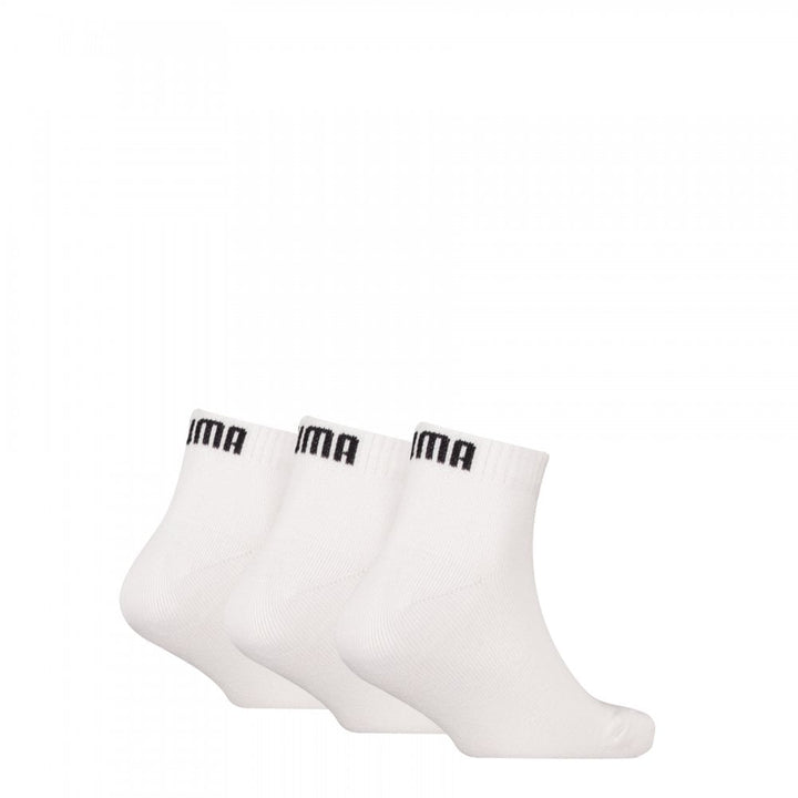 Puma Kids Plain Quarter 3 Pack Socks