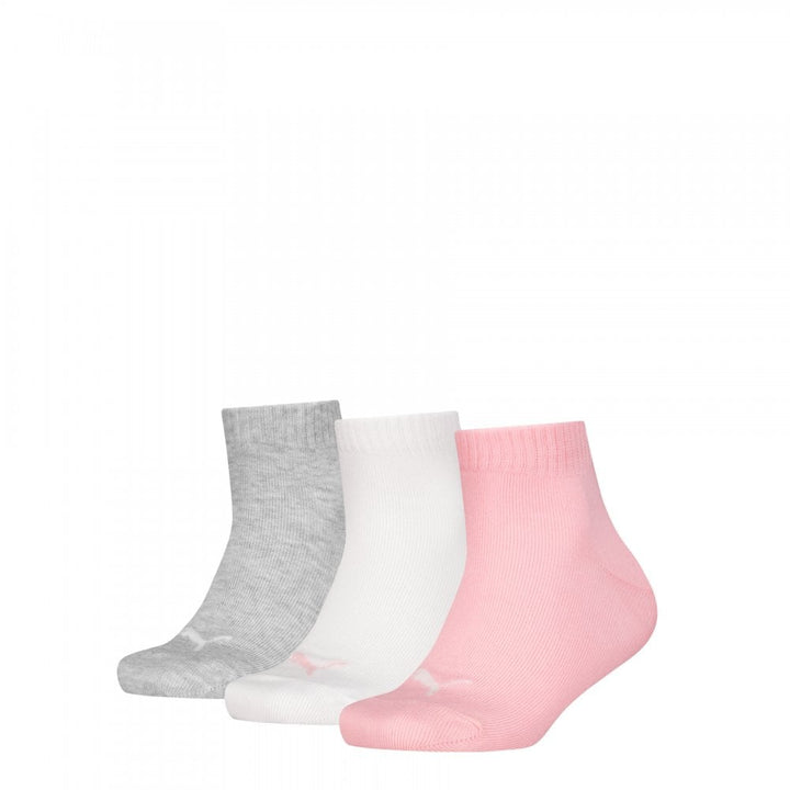 Puma Kids Plain Quarter 3 Pack Socks