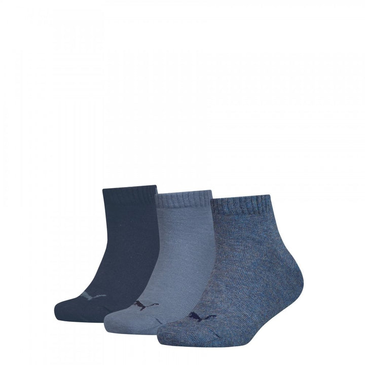 Puma Kids Plain Quarter 3 Pack Socks