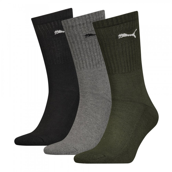 Puma Unisex Crew 3 Pack Socks