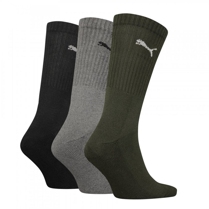 Puma Unisex Crew 3 Pack Socks