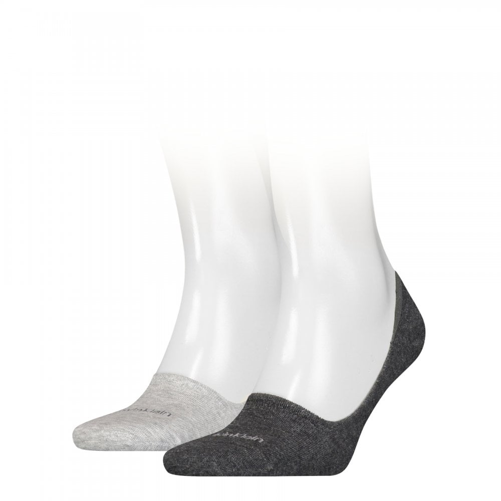 Calvin Klein Men Footie Mid Cut 2 Pack Socks