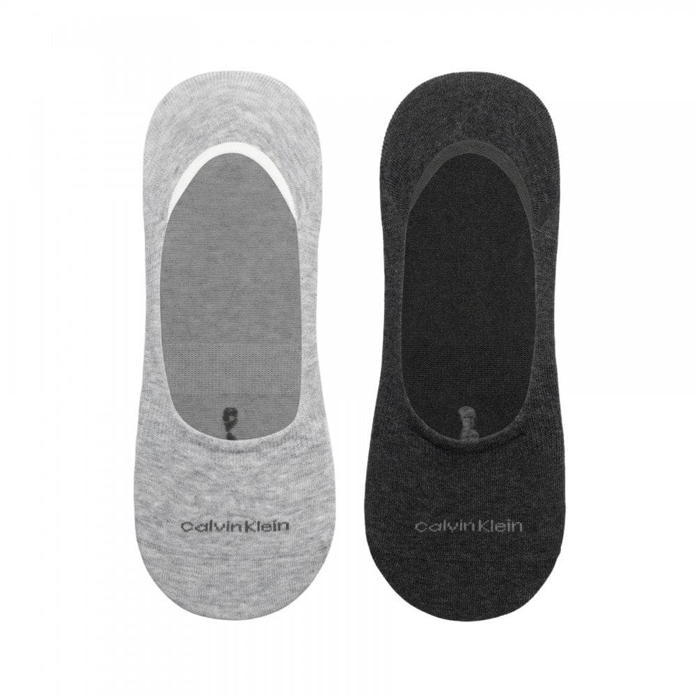 Calvin Klein Men Footie Mid Cut 2 Pack Socks