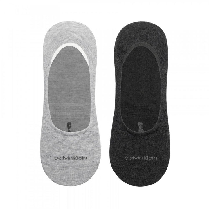 Calvin Klein Men Footie Mid Cut 2 Pack Socks