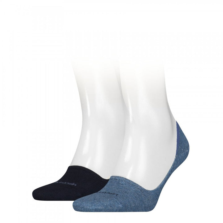 Calvin Klein Men Footie Mid Cut 2 Pack Socks