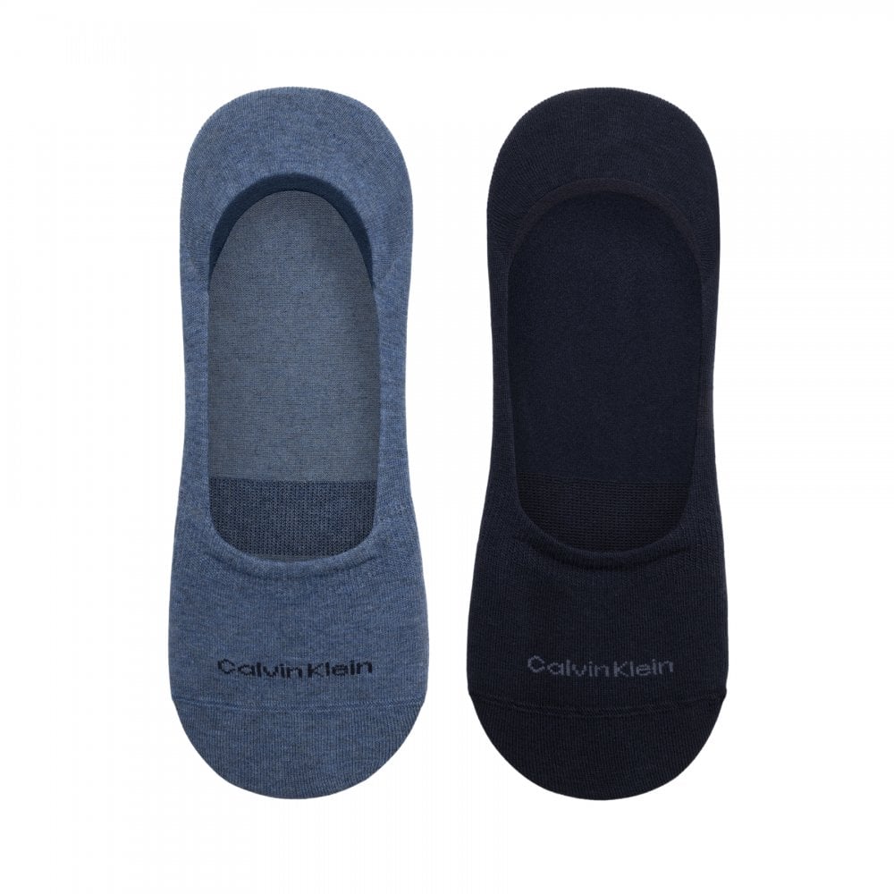 Calvin Klein Men Footie Mid Cut 2 Pack Socks