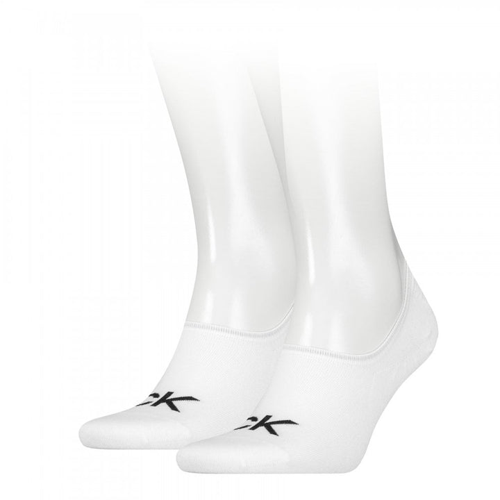 Calvin Klein Men Footie High Cut 2 Pack Logo Socks