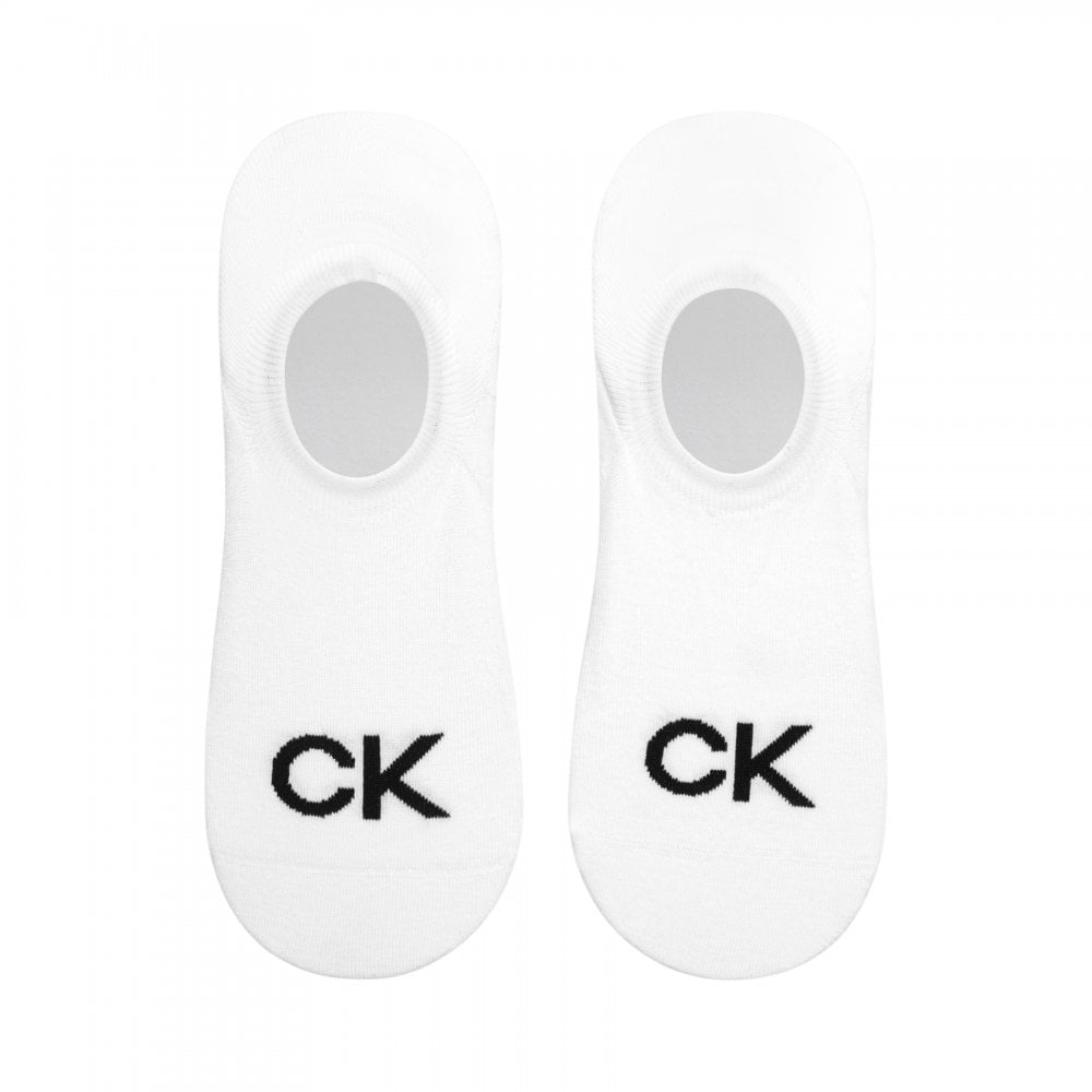 Calvin Klein Men Footie High Cut 2 Pack Logo Socks
