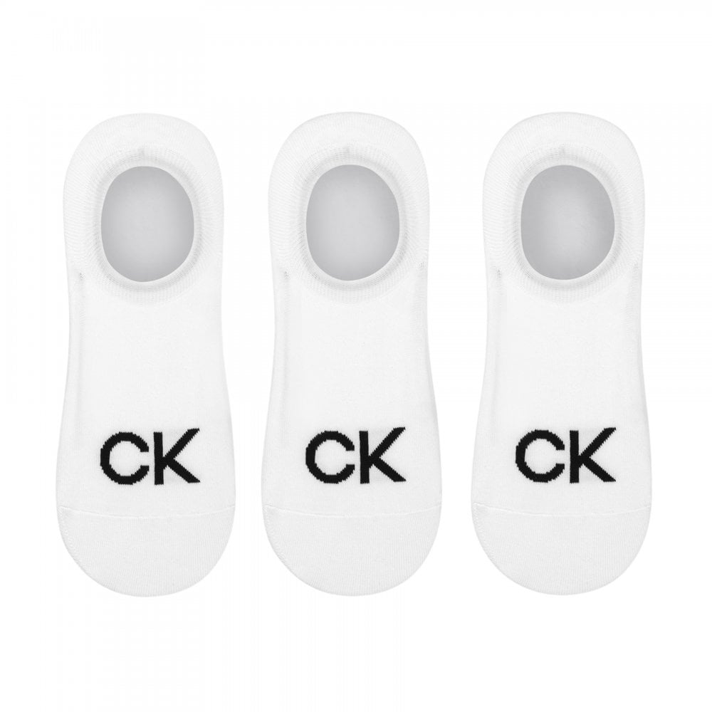 Calvin Klein Men Footie High Cut 3 Pack Logo Socks