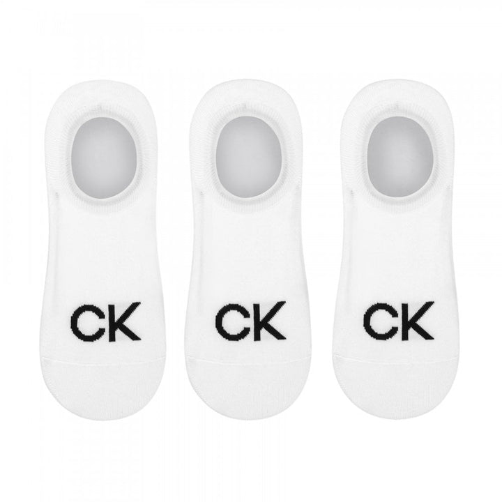 Calvin Klein Men Footie High Cut 3 Pack Logo Socks