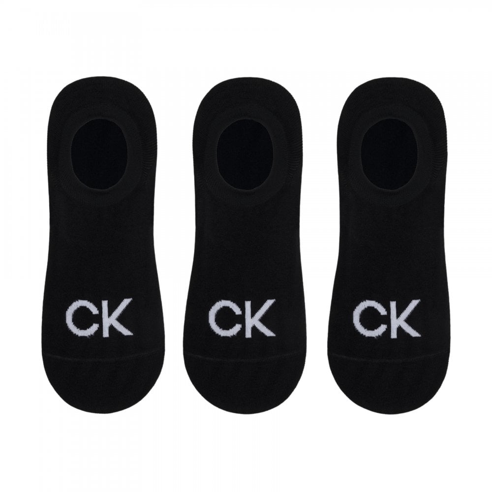 Calvin Klein Men Footie High Cut 3 Pack Logo Socks