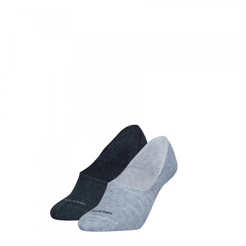 Calvin Klein Women Footie Mid Cut 2 Pack Socks