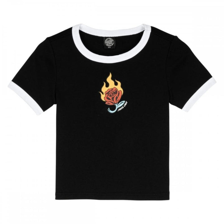 Santa Cruz Lucky Rose Ringer T-Shirt
