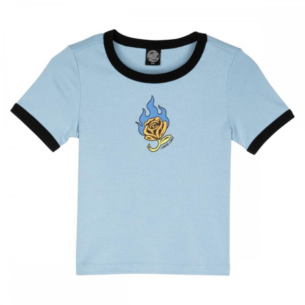 Santa Cruz Lucky Rose Ringer T-Shirt