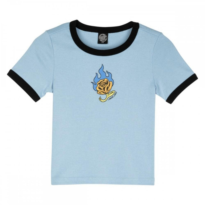 Santa Cruz Lucky Rose Ringer T-Shirt