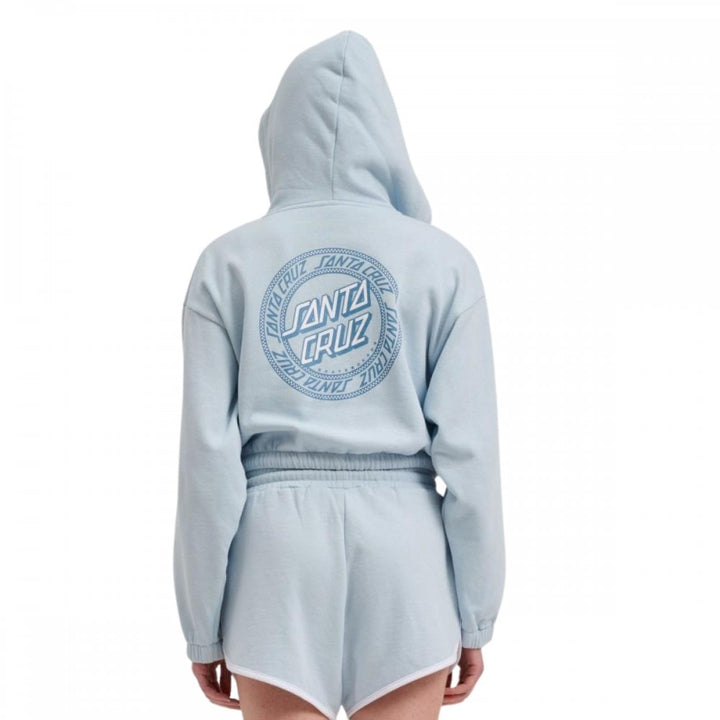 Santa Cruz Check Outline Ringed Dot Zip Hoodie