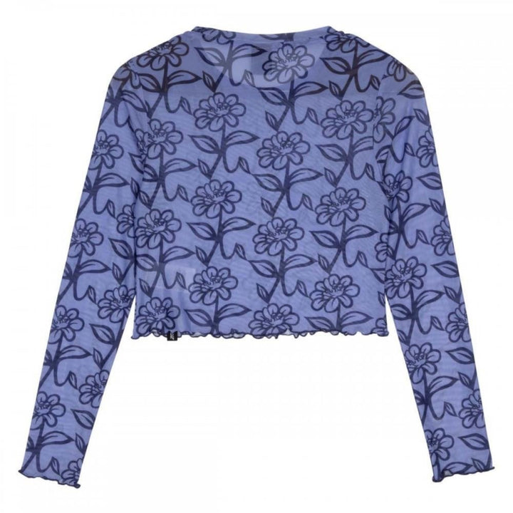 Santa Cruz Delfino Flower Mesh Crop LS Top