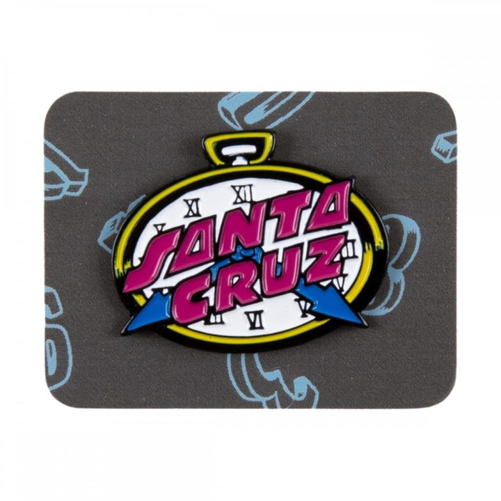 Santa Cruz Grabke Clock Dot Pin Badge