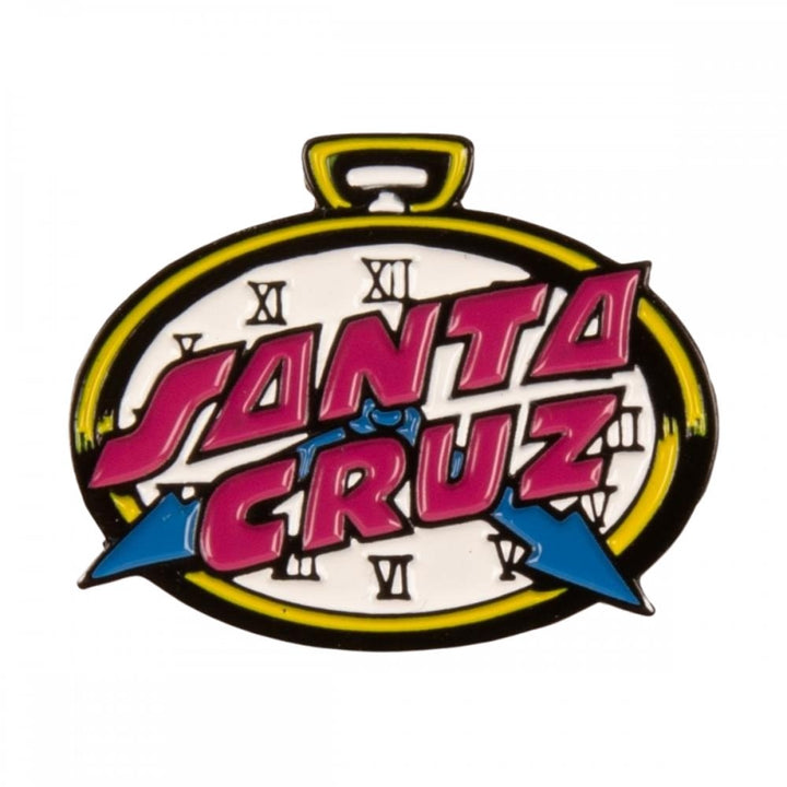 Santa Cruz Grabke Clock Dot Pin Badge
