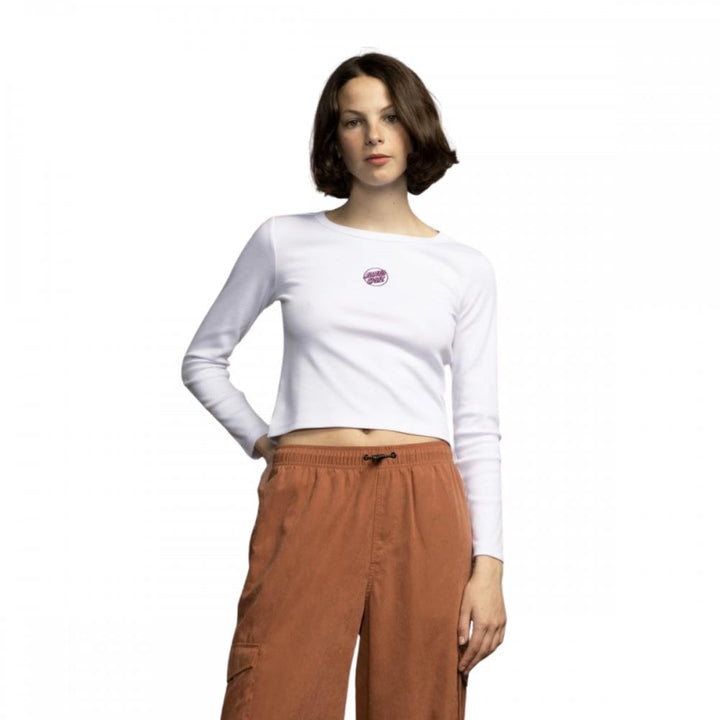 Santa Cruz Partial Dot Emb L/S T-Shirt