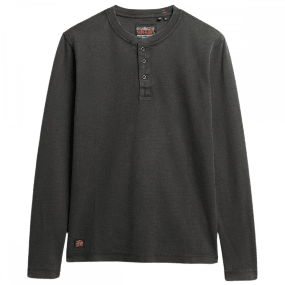 Superdry Waffle Long Sleeve Henley Top