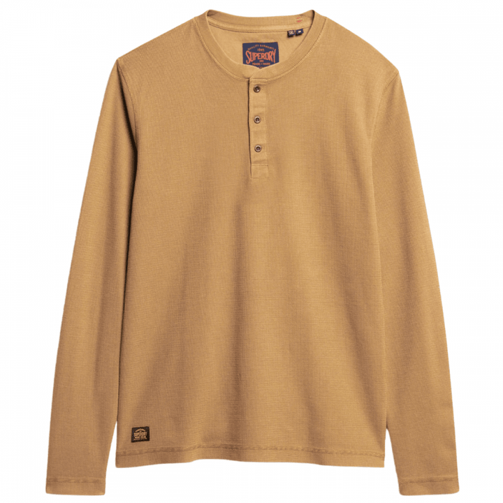 Superdry Waffle Long Sleeve Henley Top