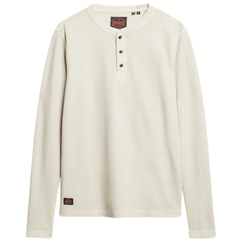 Superdry Waffle Long Sleeve Henley Top