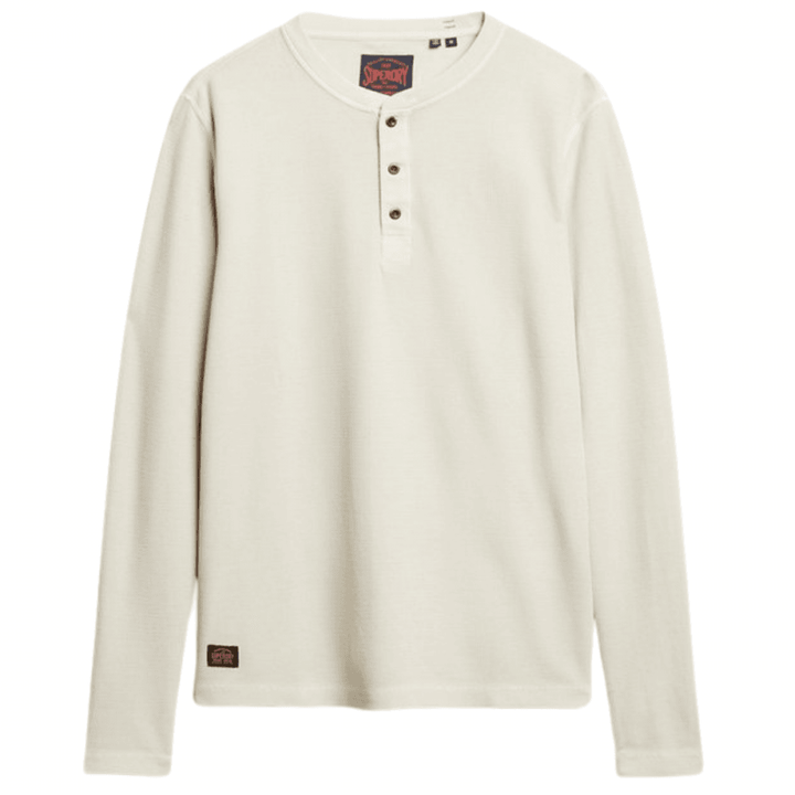 Superdry Waffle Long Sleeve Henley Top