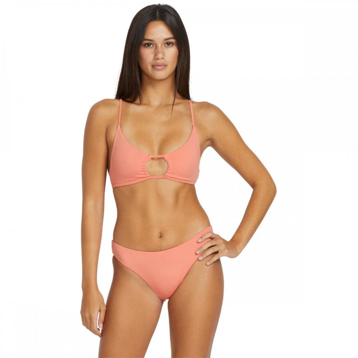 Volcom Simply Seamless X Back Halter Bikini Top