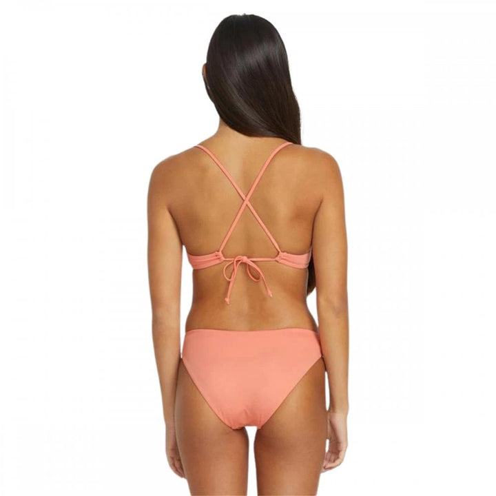 Volcom Simply Seamless X Back Halter Bikini Top