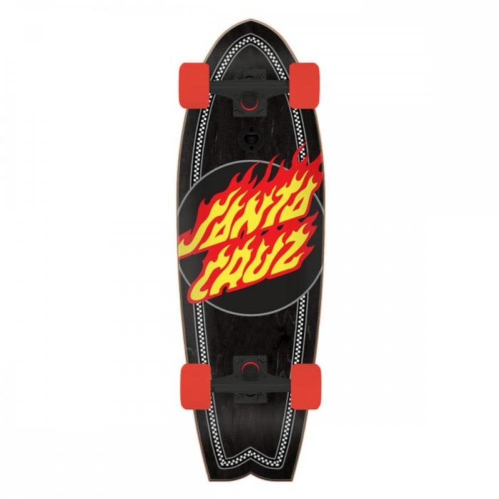 Santa Cruz Flame Dot Check Cruzer Complete