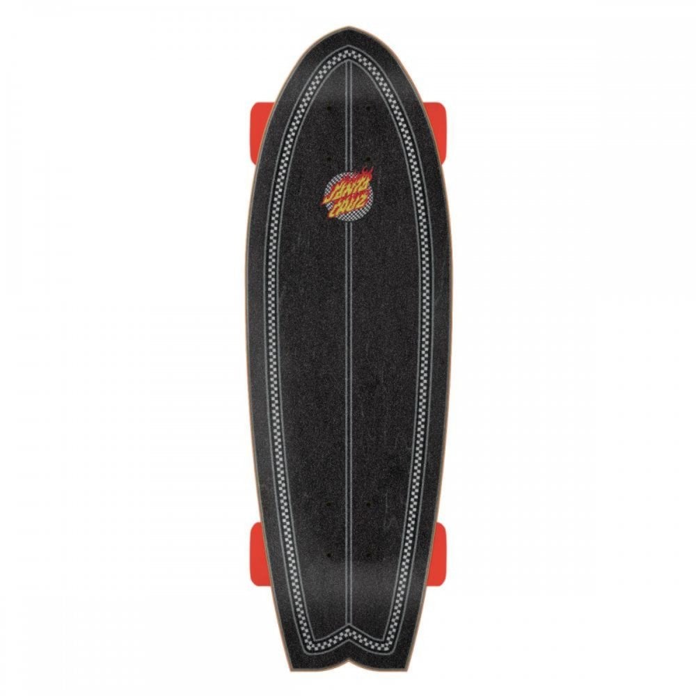 Santa Cruz Flame Dot Check Cruzer Complete