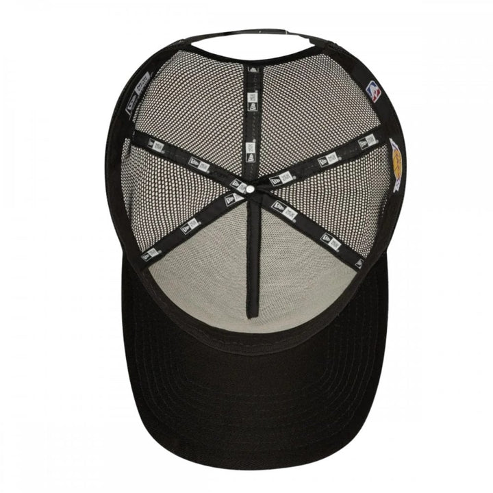 New Era LA Lakers Outline Team Logo 9 Forty A-Frame Trucker Cap