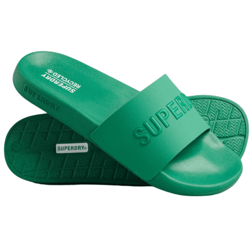 Superdry Code Logo Vegan Pool Slides