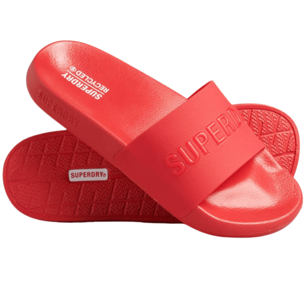 Superdry Code Logo Vegan Pool Slides