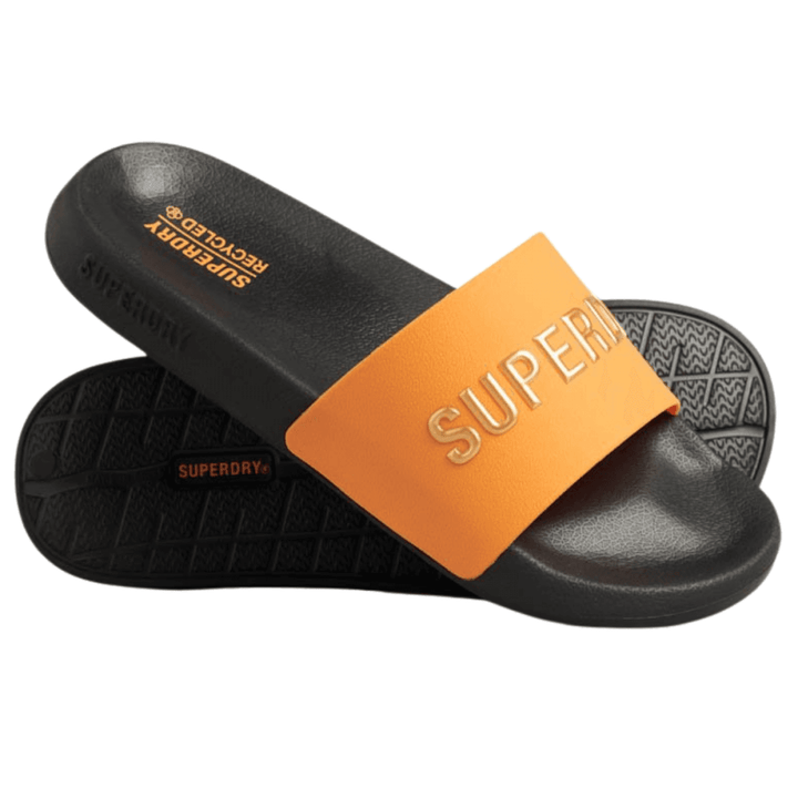 Superdry Code Logo Vegan Pool Slides