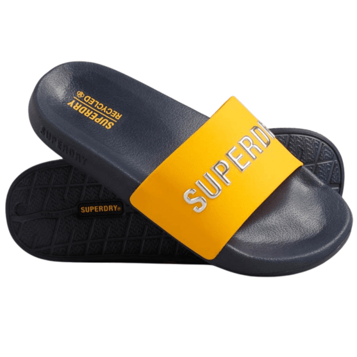 Superdry Code Logo Vegan Pool Slides