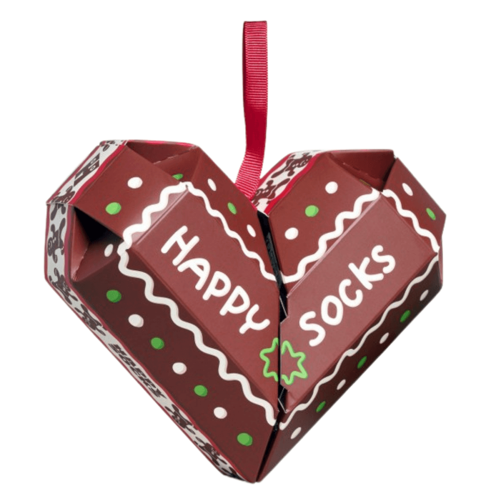 Happy Socks 2 Pack Gift Set Gingerbread Heart Socks