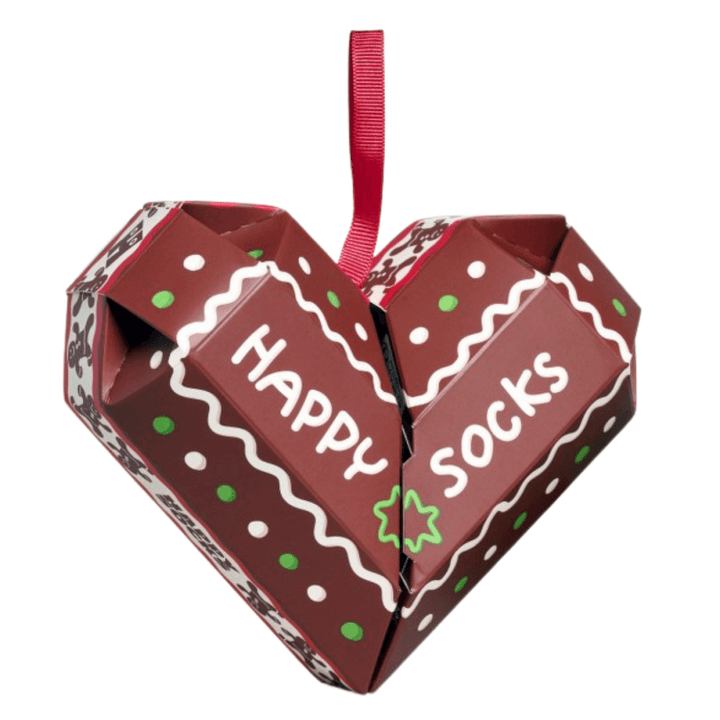 Happy Socks 2 Pack Gift Set Gingerbread Heart Socks