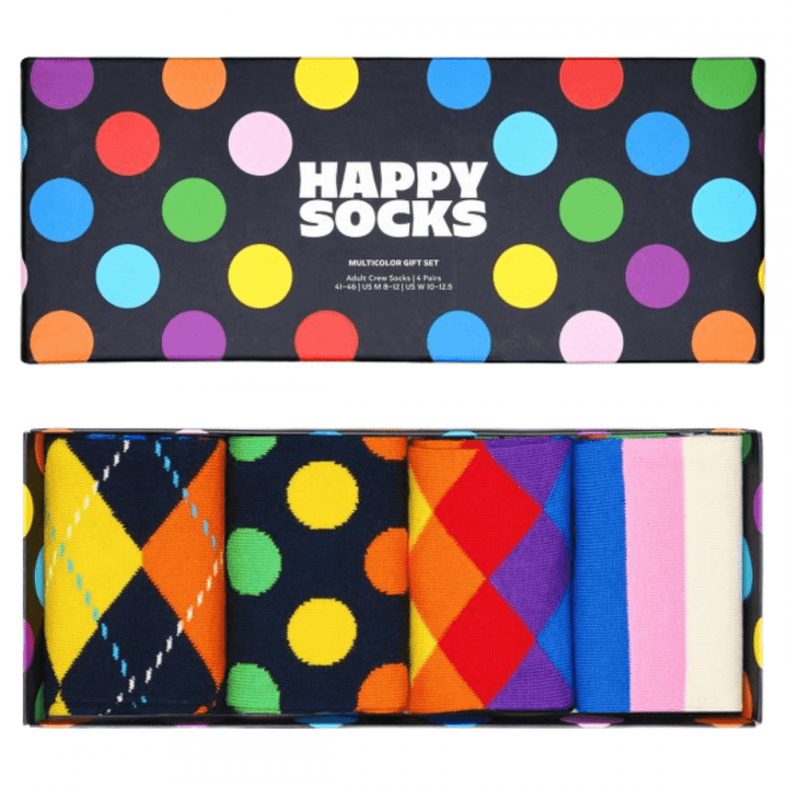 Happy Socks 4 Pack Gift Set Multi Socks